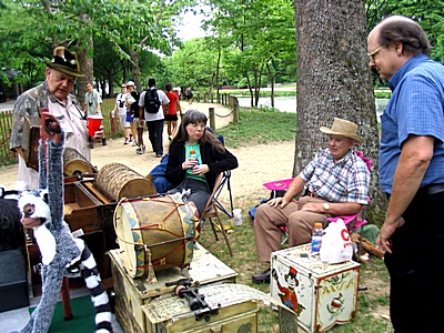 Members brought a variety of mechanical music