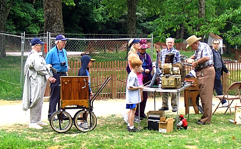 Marve's table had a wide variety of antique instruments